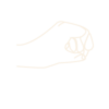 Illustration d'une main couleur crème